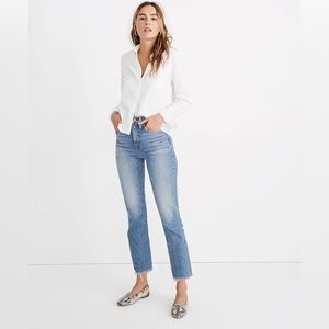 Madewell The Perfect Vintage Crop Jean in Ainsley Wash 30